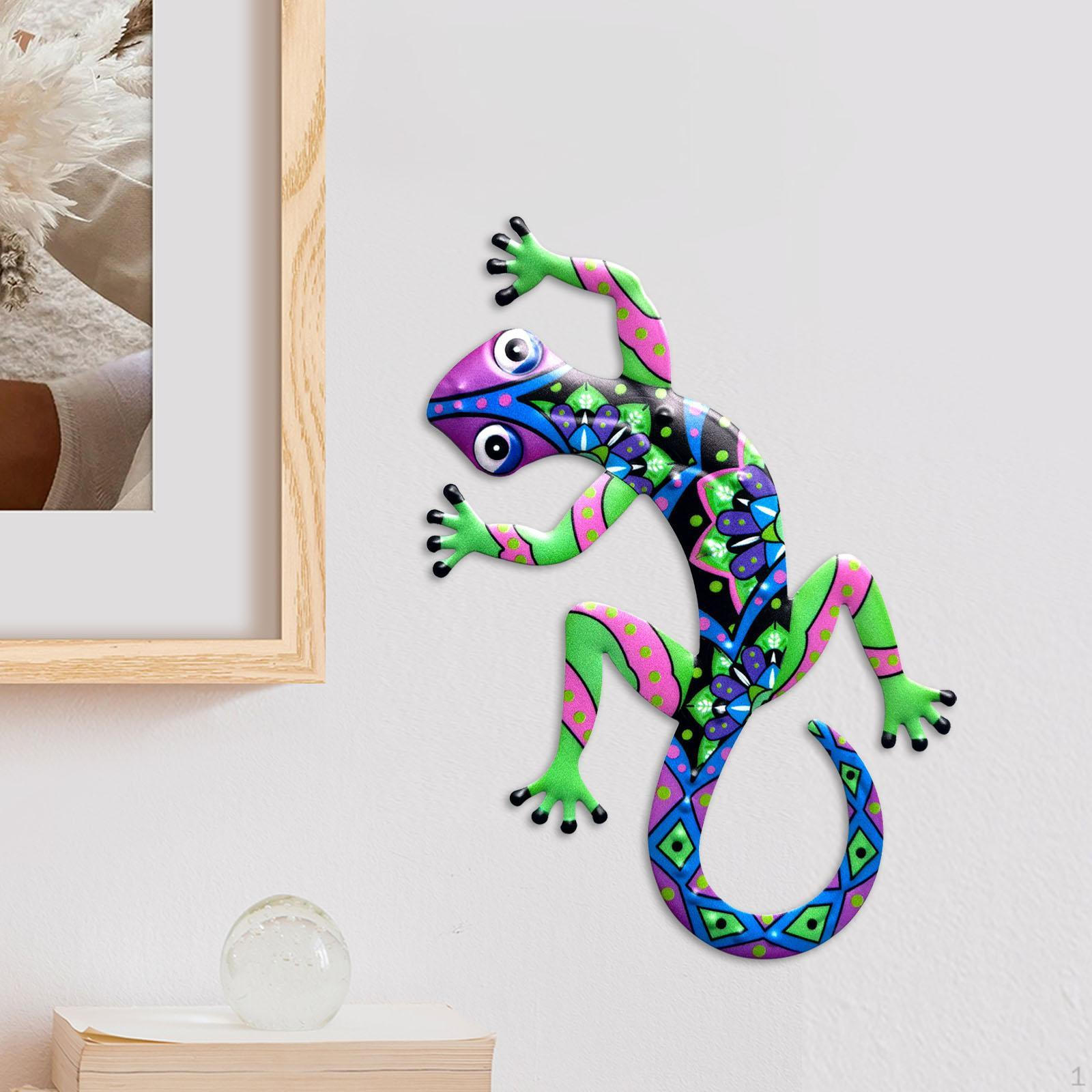 

Металлическое произведение искусства Gecko для дома и сада