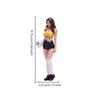 Soccer Figurine with Ball Realistic Mini Figurines Display Model Compact