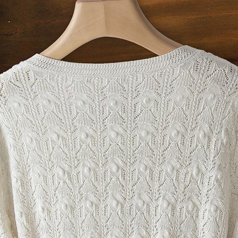 Women's Short Sleeve Round Neck Knit Top