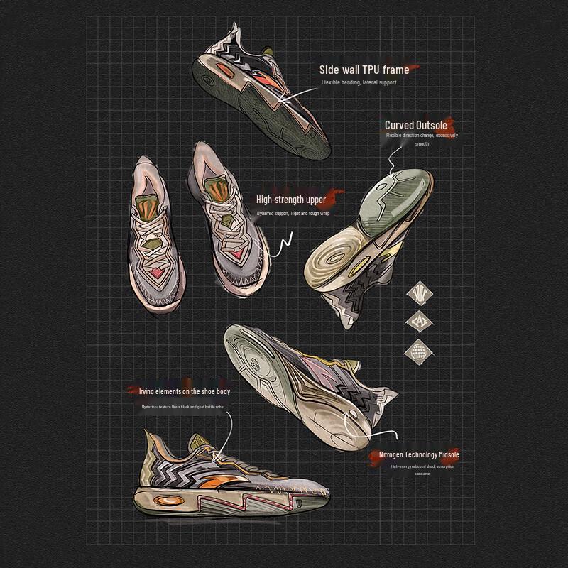 Anta Kyrie Irving 2nd Gen Professional Basketball Shoes