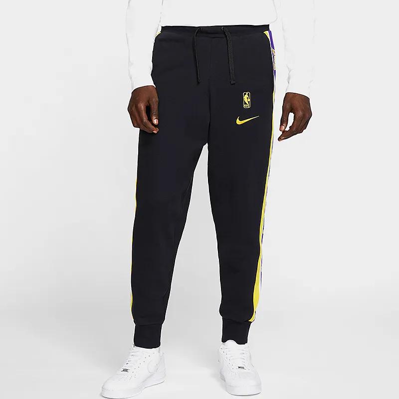 Nike Sweatpants Lakers Team Men's Black (Unisex) Knitted Sweatpants CJ7125 010