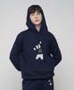 Teddy Bear Embroidered Hoodie [Navy]