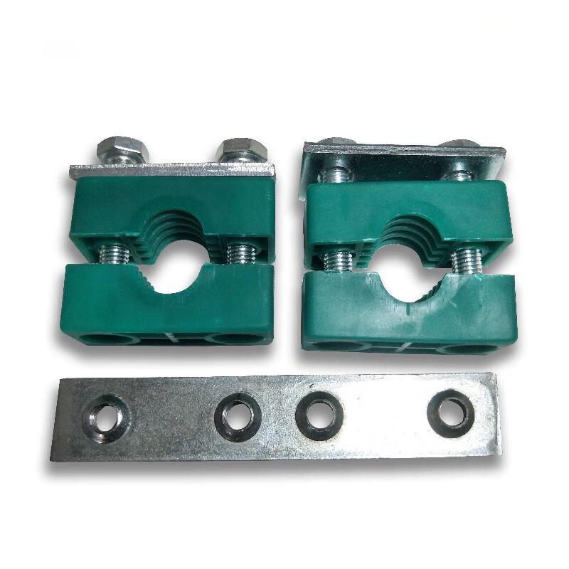 Heavy-Duty Plastic Double Hydraulic Pipe Clamp