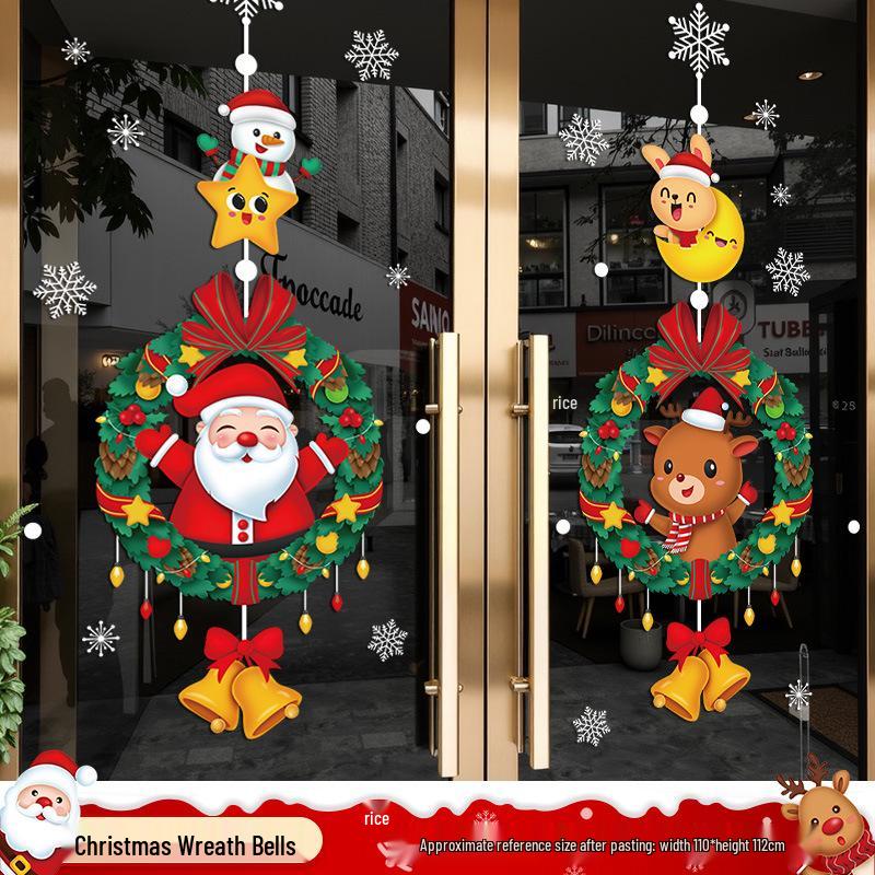 Santa Claus Window Cling Christmas Decoration Decal