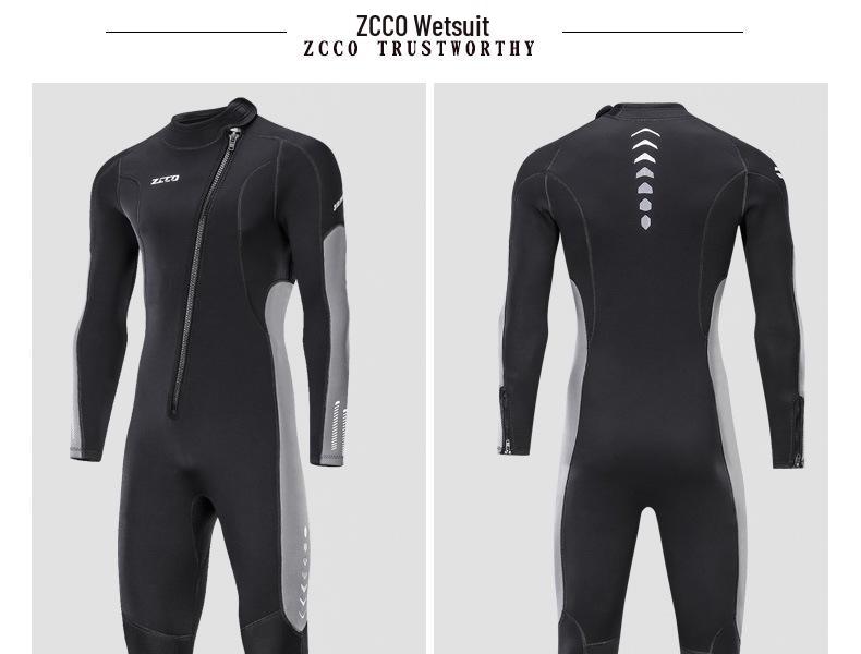 Combinaison intégrale ZCCO 3 mm Unisexe – Combinaison Chaude pour la Plongée, la Natation et le Surf avec Protection Solaire