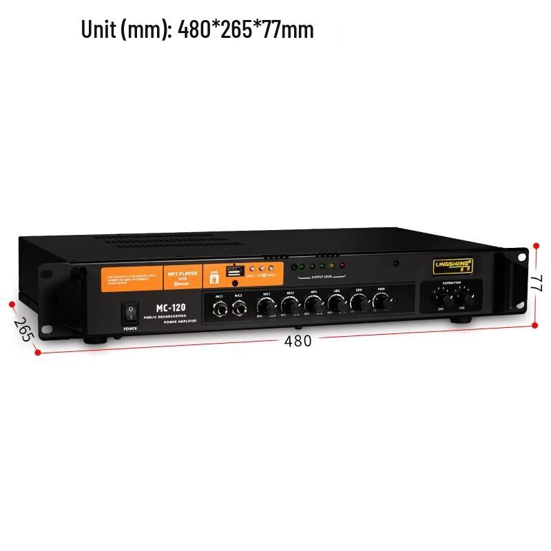 LINGSHENG Bluetooth PA System Power Amplifier CN Plug (adapter Included)