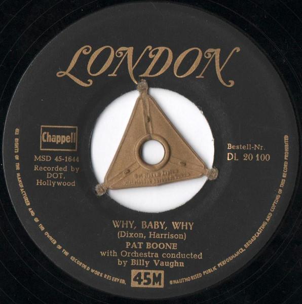 

7inch Record PAT BOONE Why Baby Why Im Waiting Just F DL20100 London Records 1957 Germany Rock Used