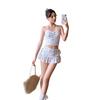South Korea INS New Swimsuit Female Split, Skirt Sweet and Cute Cartoon Student Girl Vacation Hot Spring Swimsuit Female