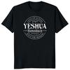 Yeshua Hebrew Name of Jesus Christian Messianic O-Neck Letters T Shirt Men Casual Graphic Tees Tops Camiseta Hombre Streetwear