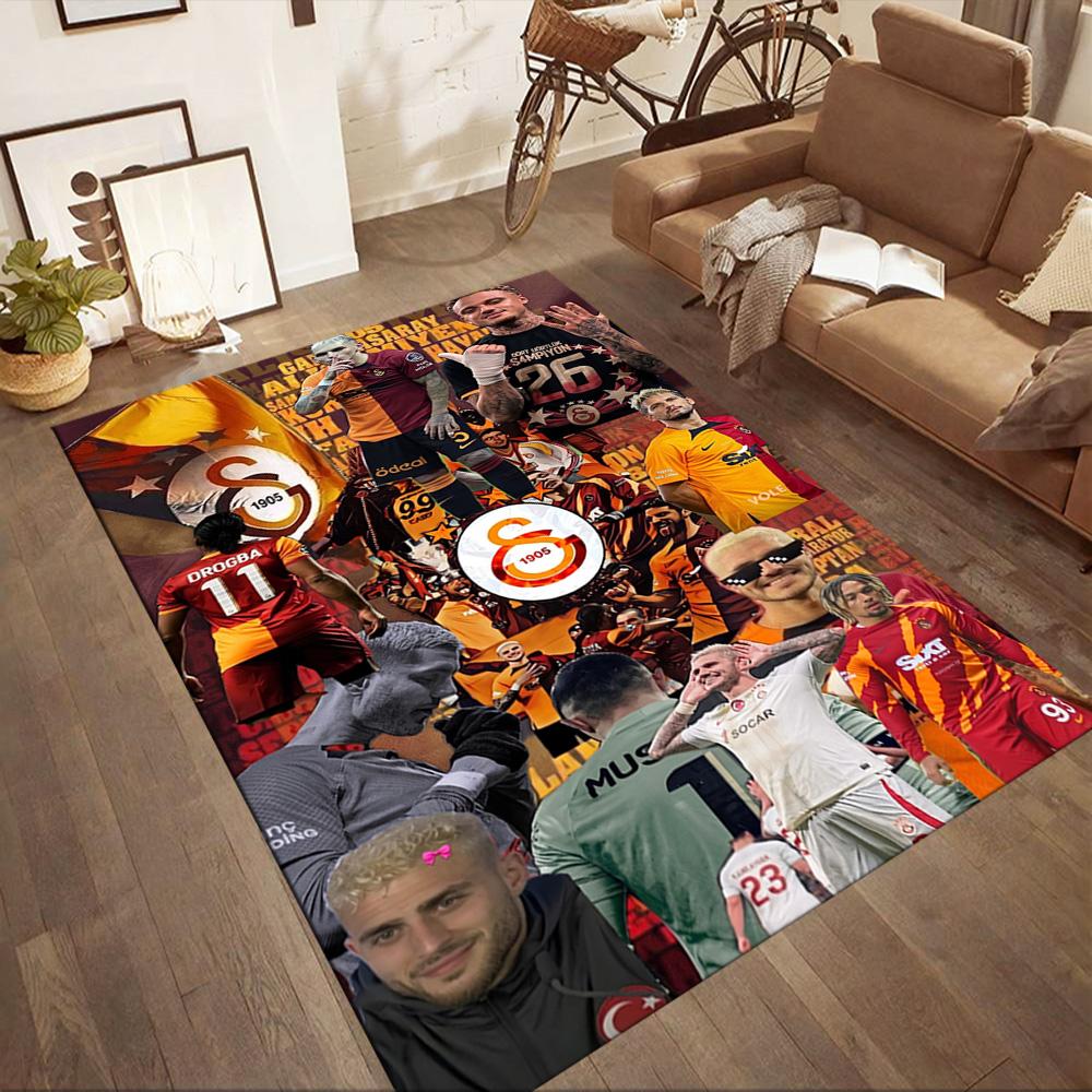Galatasaray 28 Floor Rug Office Rug Suitable for Study Room Outdoor Entryway Bedrooms Antislip Carpet Office Home Decor Perfect Gift for Women/Men