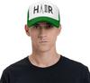 Hair Barber Pole Scissors Graphic Trucker Hat Polyester Adjustable Mesh Baseball Cap Casual