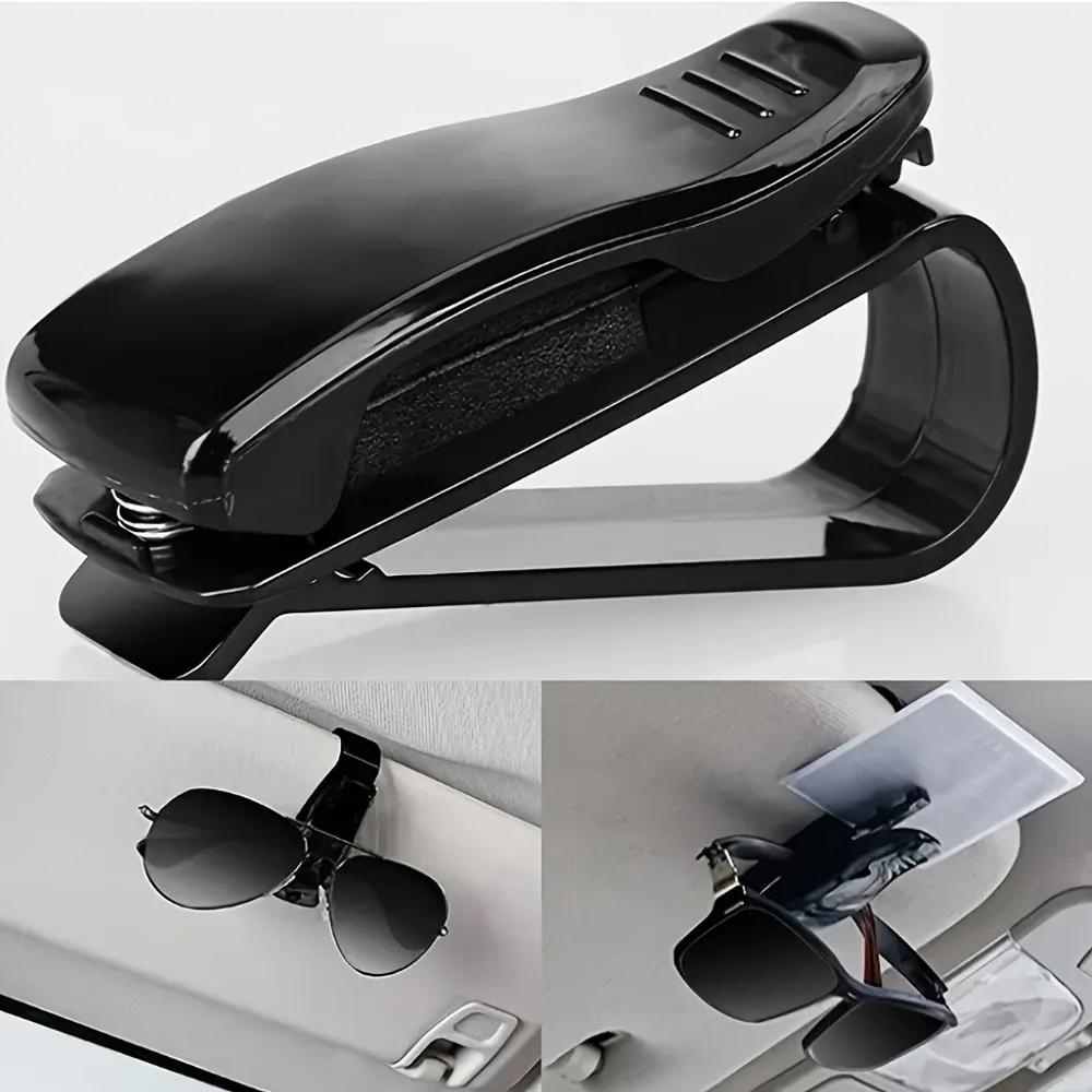 Multifunctional Eye Glasses Clip Sunshade Eyeglass Frame ABS Material with ID Card Slot Essential Automotive Interior Accessory
