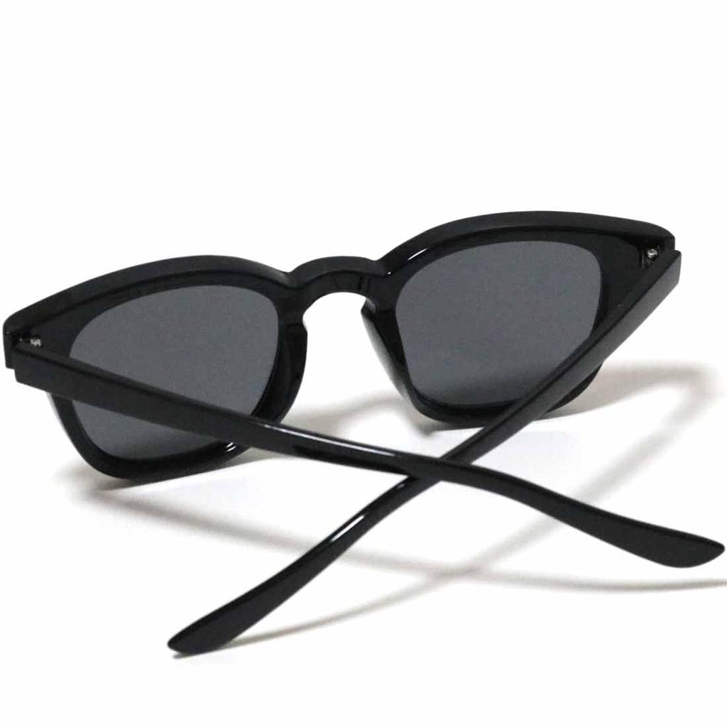FashionBerry Black and Smoke Fashionable Colored Stylish Eyewear for Men and Small and Perfect for and UV Sunglasses, Non-Prescription, Eyewear,