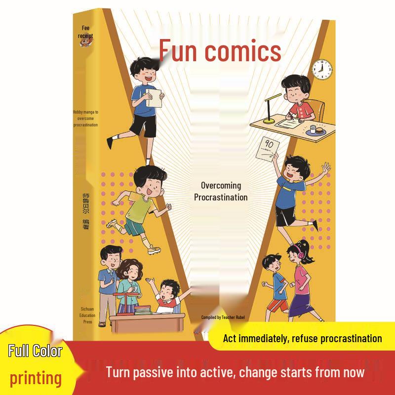 Genuine Edition: Overcoming Procrastination & Cultivating Self-Discipline - A Motivational Manga for Primary School Students