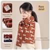 JIUMU Women's 100% Pure Wool Winter Scarf
