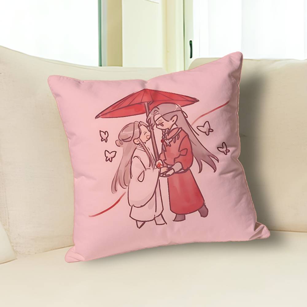 H-Heaven Officials Blessings Anime Celebrity Merchandise All-Match Printed Pillow Case Sofa Car Office Room Decoration Protector
