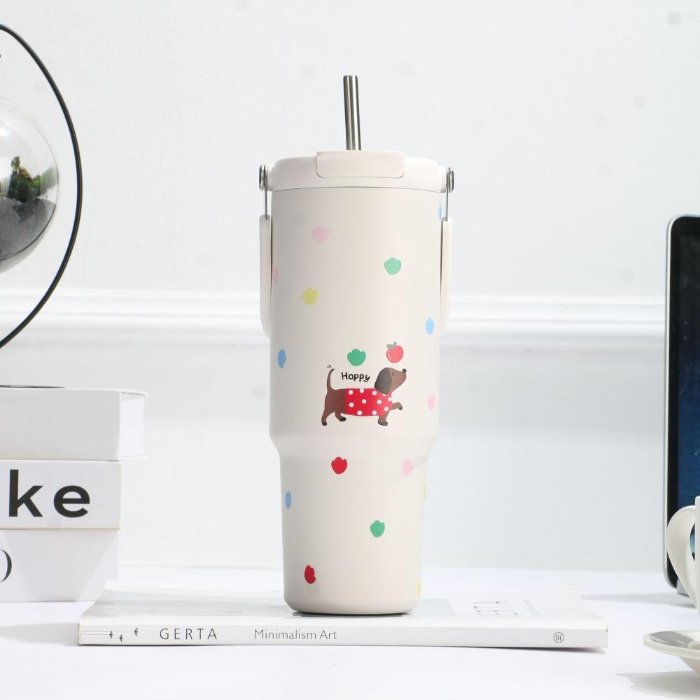 

900 мл Термостакан с вакуумной изоляцией 304 Нержавеющая сталь Термос Двухслойная изоляция Холодный и горячий Дорожная кружка Вакуумная фляга 900ml