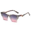  New Square Luxury Women Sunglasses UV400 Leopard Print Gradient Shades Men Sun Glasses