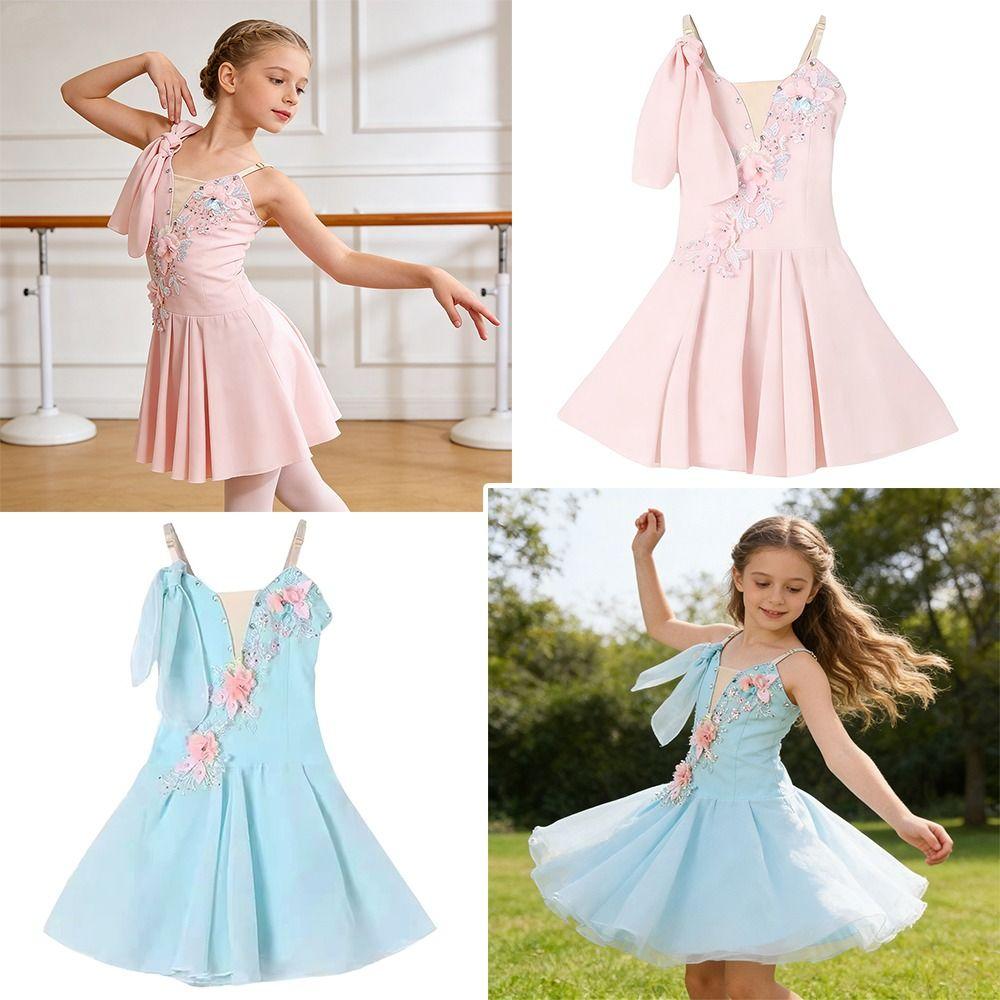 Chinese Sling Kids Ballet Dress Classical Leotard Performance Costume Princess Dress  Children
