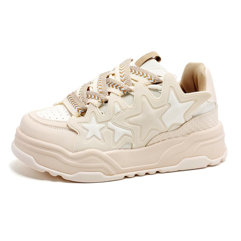 Män Kvinnor Stjärnor Platå Sneakers Vintage Designer Skateboard Casual Utomhus Tennis Löpning Sportskor Street Style Sneakers