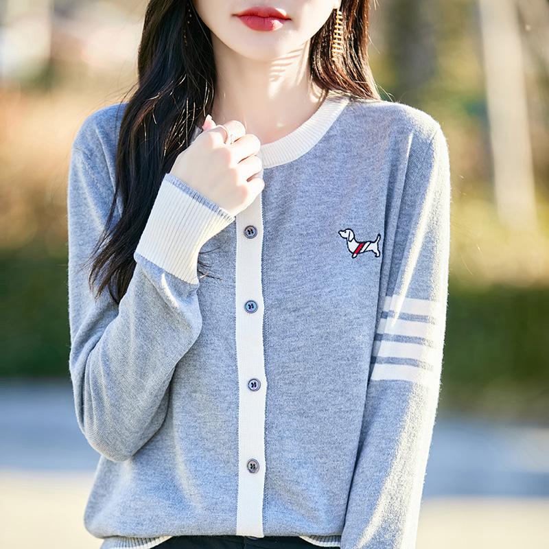 

Женский легкий кардиган из 50% шерсти и 50% шелка Mulberry — универсальный трикотаж на все 4 сезона для комфорта и стиля в любое время года L темно-серого