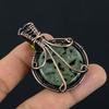 Prehnite Jewelry, 999 Copper Wire Wrapped Pendant Handmade Gemstone Jewelry, Gifts For Wife Brand New Pendant