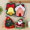 Cartoon Christmas Tree Hand Towel Creative Santa Claus Handkerchief Cleaning Hand Cloth  Home Decor