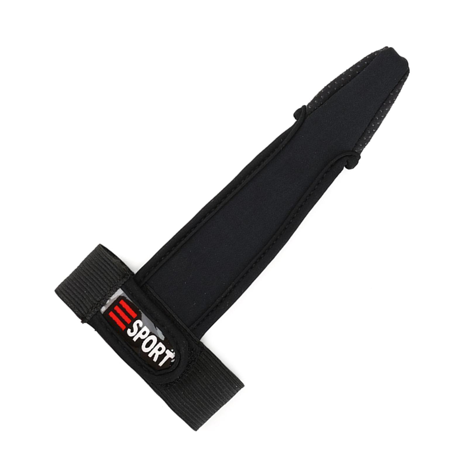 

Защита одного пальца Перчатки для рыбалки на открытом воздухе Профессиональная перчатка-протектор указательного пальца для заброса Рыболовный инструмент Аксессуар чёрный