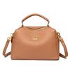 Women's Simple Solid Color PU Leather Handbag New Fashion Design Large Capacity Shoulder Bag Female Crossbody Tote Messenger Bag