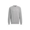 Adidas All Szn Oversized Sweatshirt Solid Color Letter Logo Embroidery Detail Sports Crew Neck Pullover Men Sweatshirt Medium-Gray IX6821