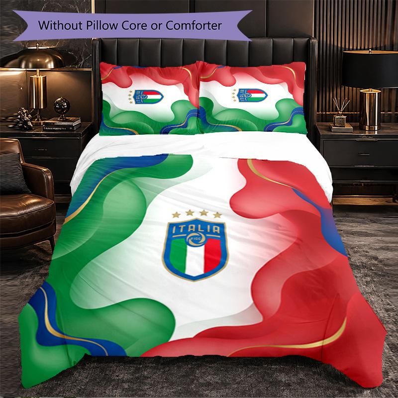 Italy Football Pattern 3 Pieces Bedding