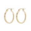 Fashion Women Men Silver Color Gold Stainless Steel Round Circle Earrings Piercing Jewelry