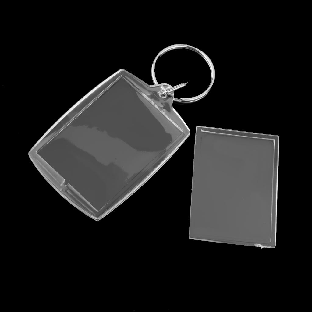 10 Acrylic Photo Holder Keyring Keychain