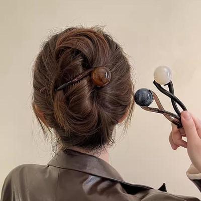 Fermagli per capelli a forma di S retrò, con coda di cavallo, nuovi accessori per capelli alla moda, multicolore, intrecciati e traforati, con squalo, regalo