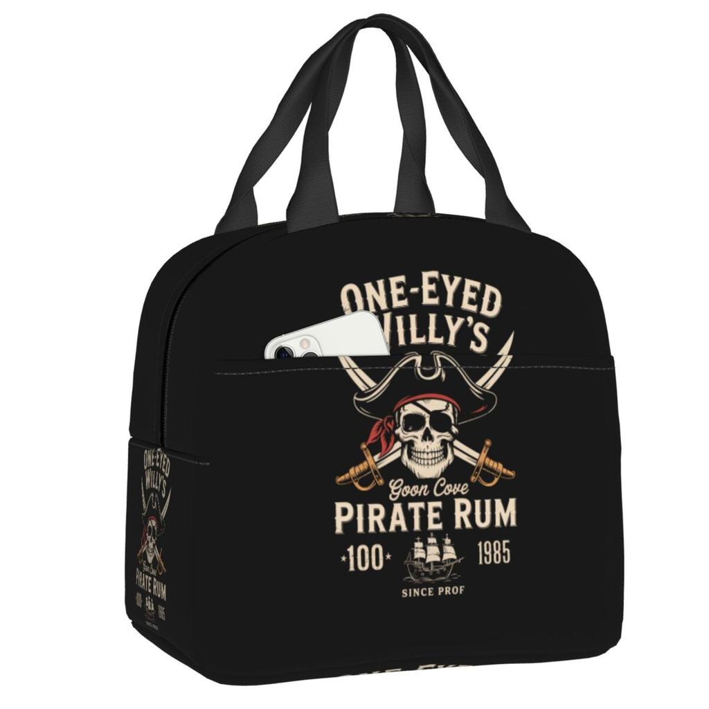 Benutzerdefinierte The Goonies Never Say Die Isolierte Lunchtaschen für Arbeit Schule Horror Abenteuerfilm Wiederverwendbare Thermokühlbox Bento Box