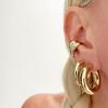 INS Brass Hoop Huggies Earrings Small Large Circle Hoops Jewelry Diamond Earrings Women Girls Gold Hoop Earrings
