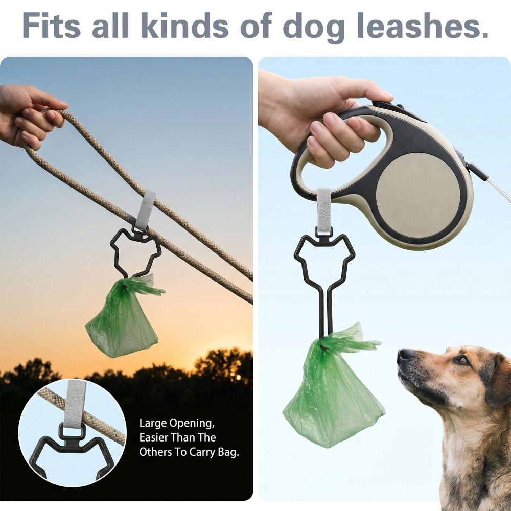 2PCS Hands-Free Dog Poop Bag Carrier Lightweight Waste Bag Holder Dog Waste Carrier  Pet Supplies