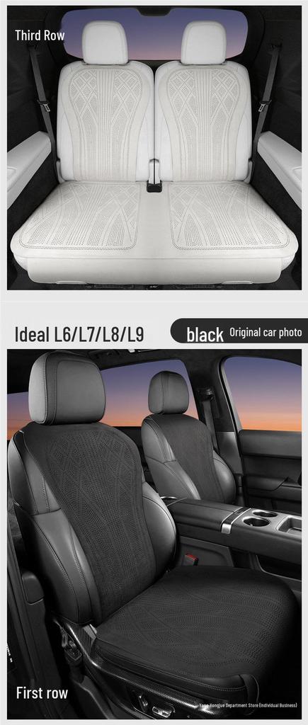 "Universal L6 L7 Car Seat Cushion: All-Season, Breathable, Perforated Full Coverage Seat Cover”