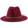 Autumn and Winter Women's Fashion Versatile British Gentleman's Top Hat Black Imitation Felt Hat Woolen Warm Jazz Hat