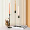 3Pcs Elegant Gold Candlestick Holder - Metal Long Candle Stand for Home Decor, Vintage Candle Wick Holder with Durable Design
