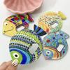 1pc Fat Headed Fish Bottle Opener Refrigerator Magnets Embossed Hot Stamping Process Cute Fridge Magnets