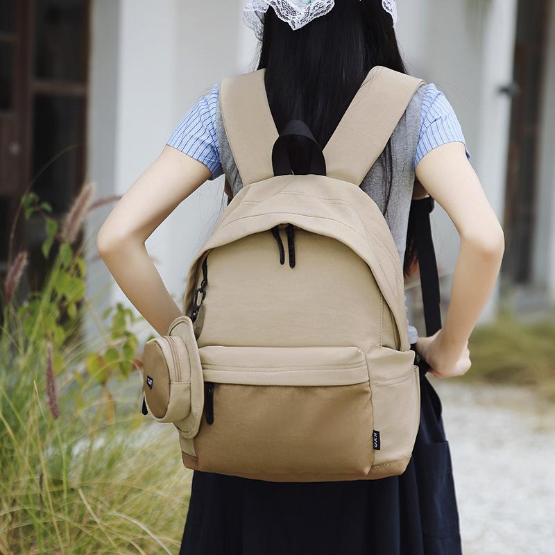 Backpack Women's Fashi Lightweight Travel Bag Leisure Commuter Bag Versatile High Beauty Korean Editi Lightweight Computer B