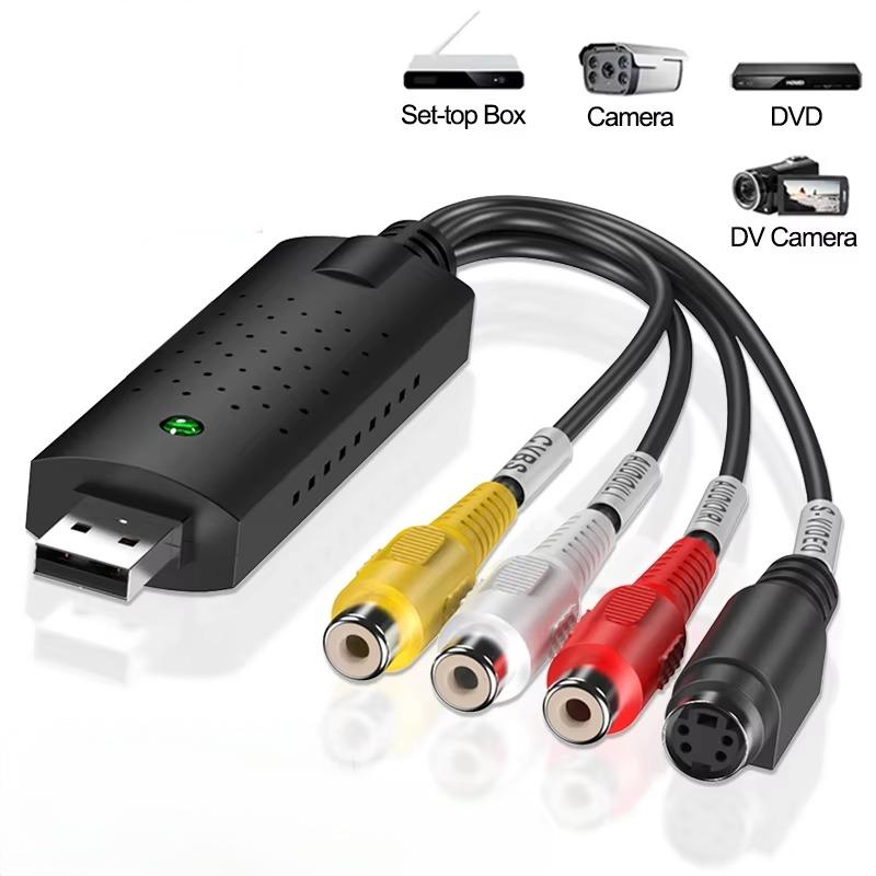 VHS To DVD Converter USB2.0 Convert Analog Video To Digital Format Audio Video DVD VHS Record Capture Card quality PC adapter