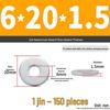 Extra Large Galvanized Metal Flat Washer - Thickened Round Screw Washer M6-M16