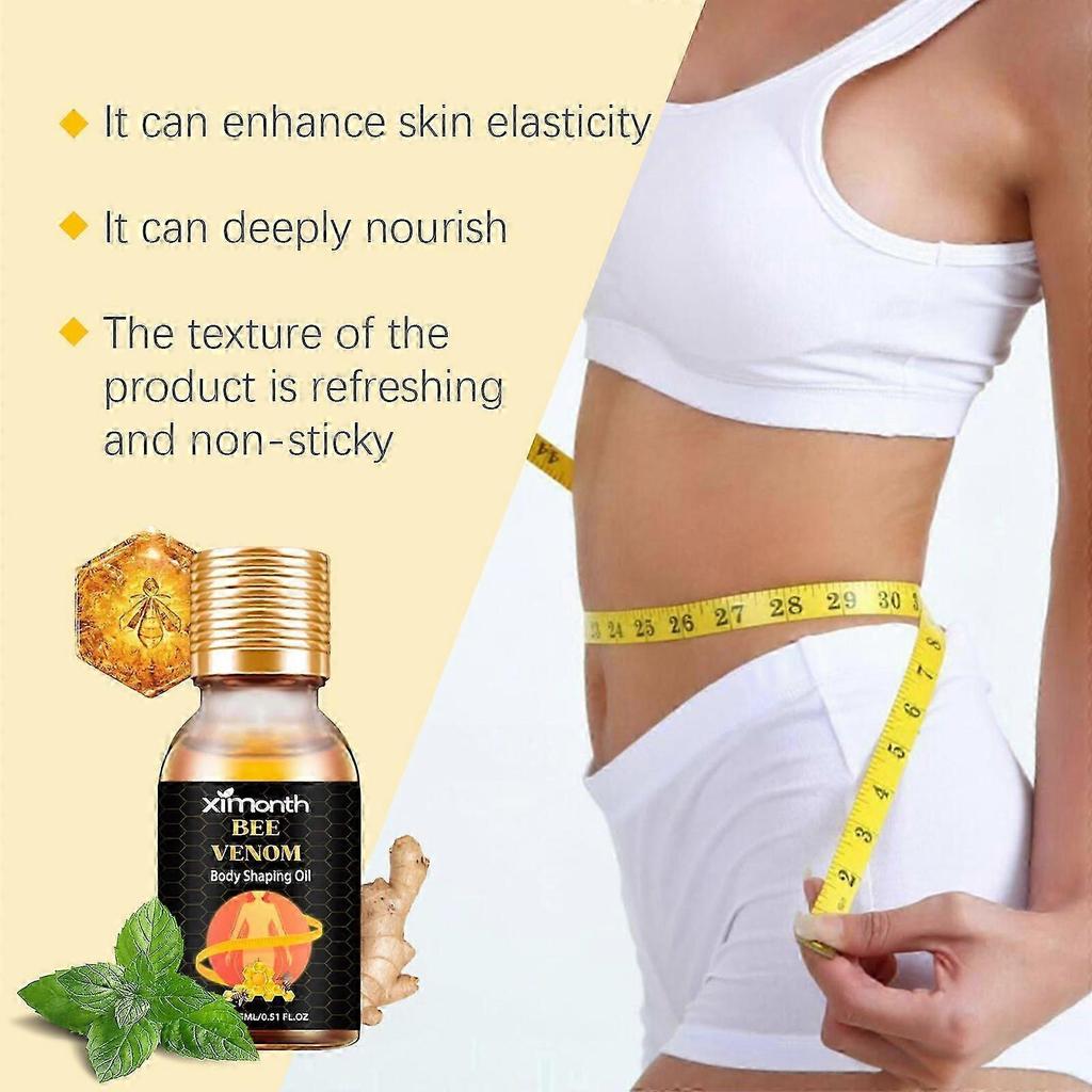 Ximonth Bee Venom Slimming And Oil Tightens The Belly, Shapes The Body, Shows Off The Curves Of The Figure, And Lifts And Beautifies The Body