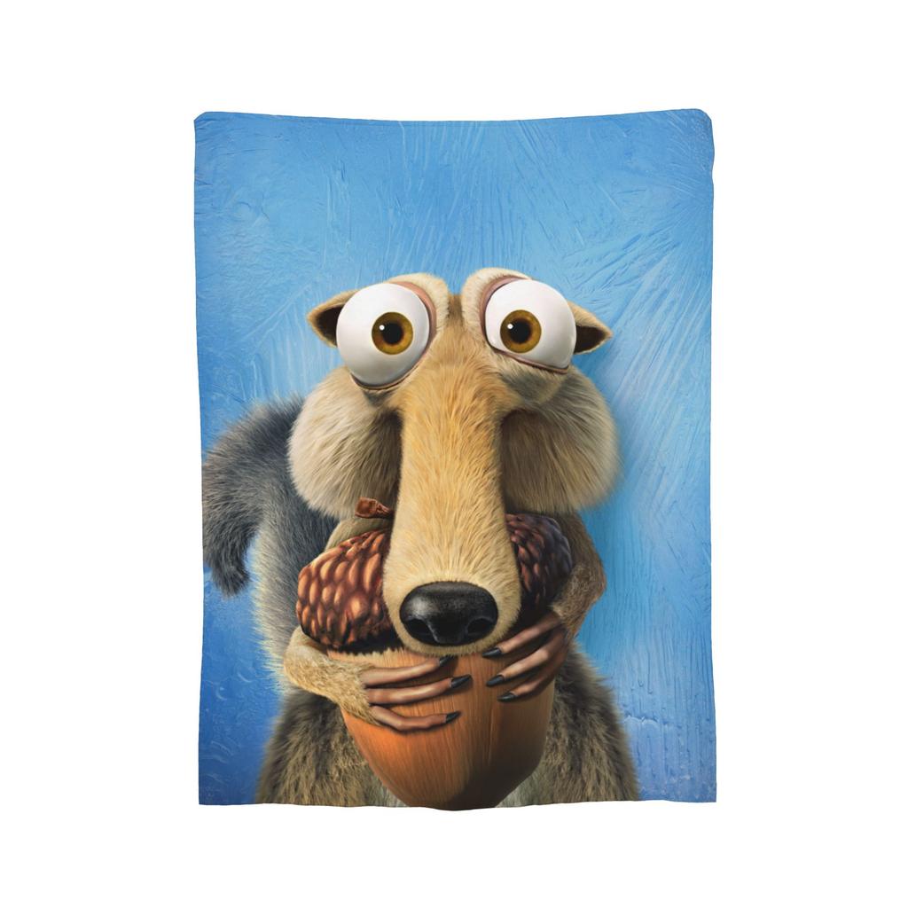 Cartoon Ice Ages Blanket Fleece Autumn/Winter  Breathable Ultra-Soft Throw Blanket for Home Travel Rug Piece