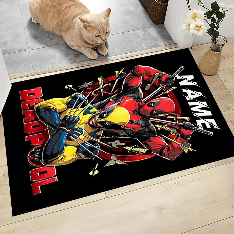 Custom Name "Spider-Man: City Hero" Carpet Rug Customizable Soft Washable Anti-Slip Home Living Room Sofa Mats Personalized Rug. 0909141