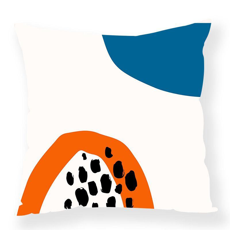 

Print Cushion Rainbow Cover For Sofa Home Pillow Case Decor Room Pillowcase Orange