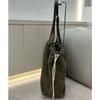 New first-layer cowhide leather suede matte tote bag vegetable basket handbag shoulder messenger bag women's bag