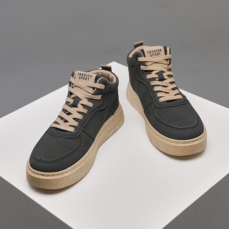 

Men s Trendy Skateboarding Shoes Fashionable Black Casual Sports Shoes Outdoor Lace Up Flat Sports Training Shoes Walking Boots 39 хаки
